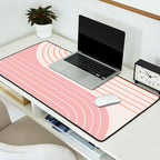 Two Tone Line Curvature XIX Desk Mat Gallery Image 2