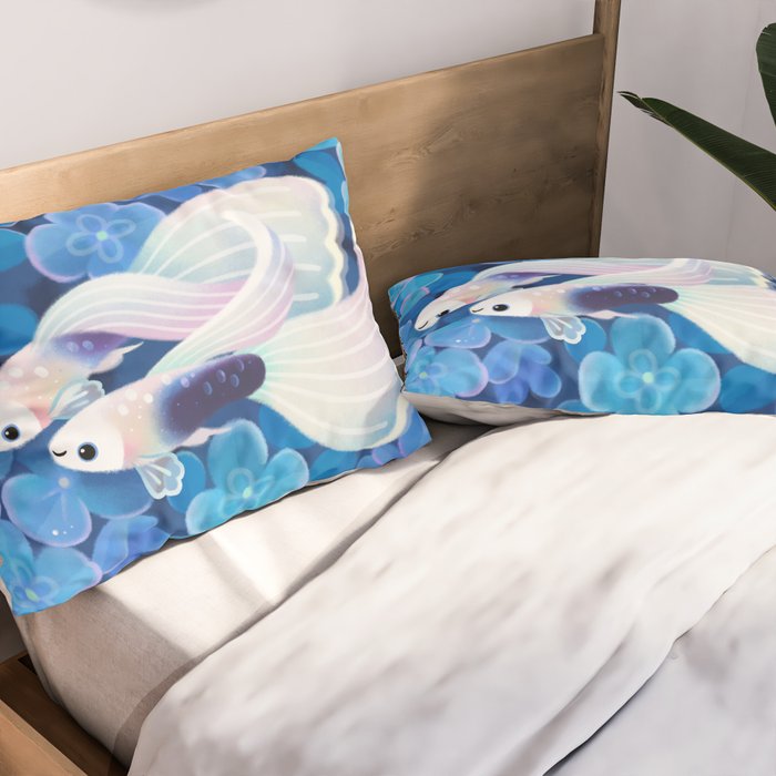 White tuxedo guppy Pillow Sham Gallery Image 2