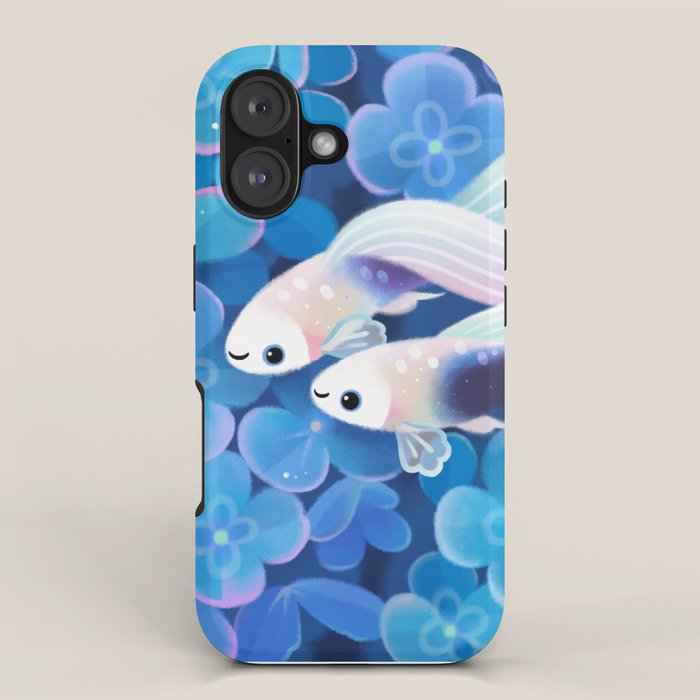 White tuxedo guppy iPhone Case Gallery Image 1