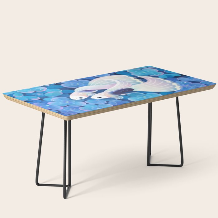 White tuxedo guppy Coffee Table Gallery Image 1