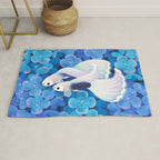 White tuxedo guppy Rug Gallery Image 1