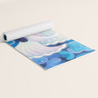 White tuxedo guppy Yoga Mat Gallery Image 2