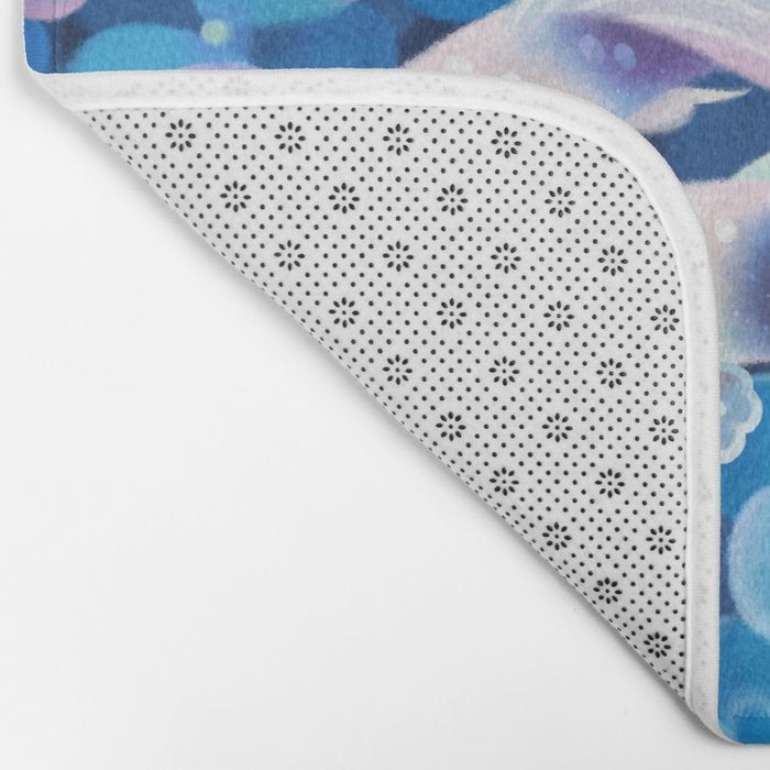 White tuxedo guppy Bath Mat Gallery Image 2