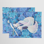 White tuxedo guppy Placemat Gallery Image 1