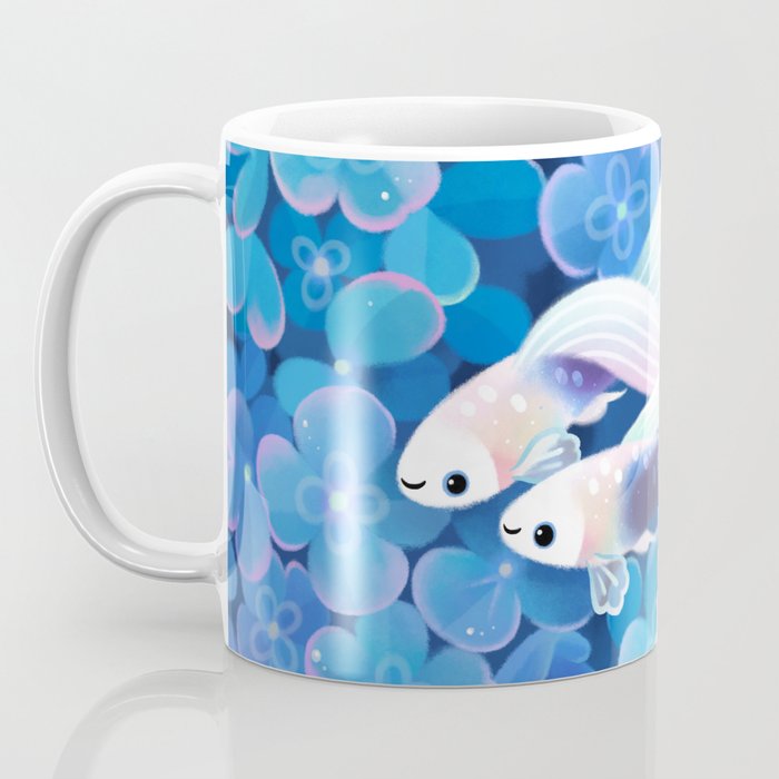 White tuxedo guppy Coffee Mug Gallery Image 3
