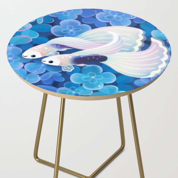 White tuxedo guppy Side Table Gallery Image 2