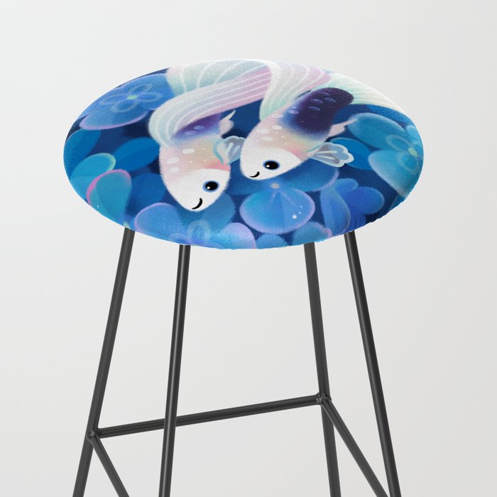White tuxedo guppy Stool Gallery Image 2