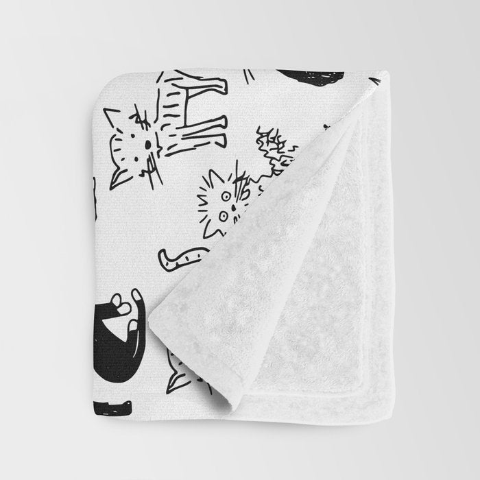Cats Throw Blanket Gallery Image 3