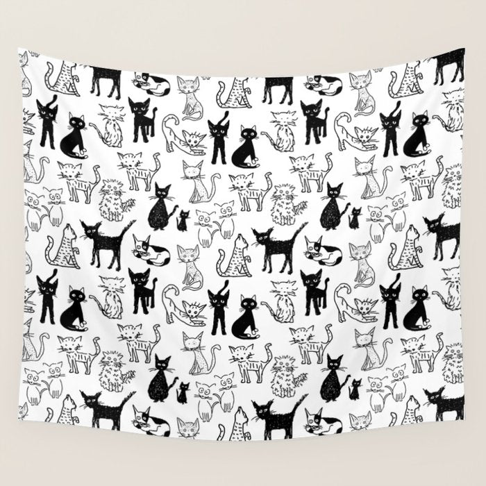 Cats Wall Tapestry Gallery Image 4