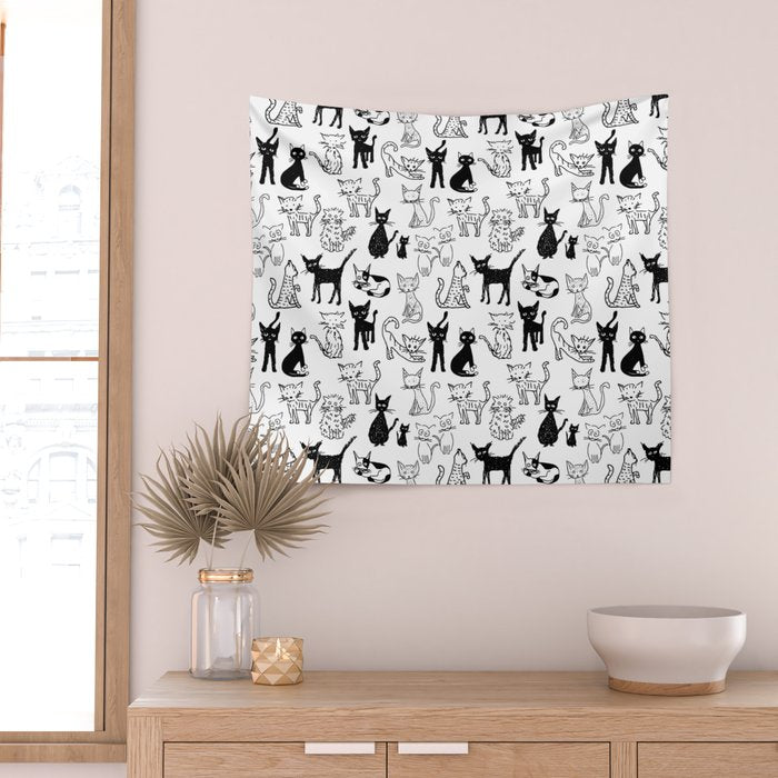 Cats Wall Tapestry Gallery Image 2