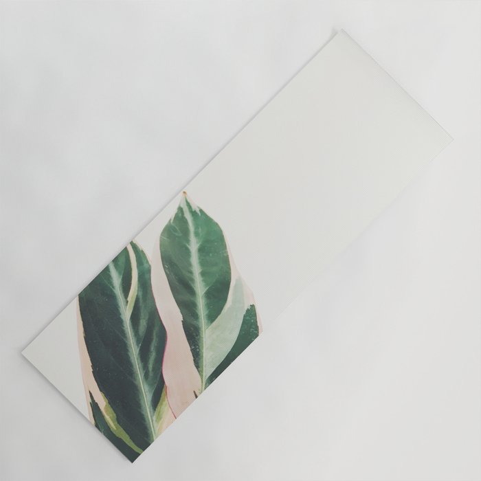 Pink Leaves III Yoga Mat Gallery Image 1