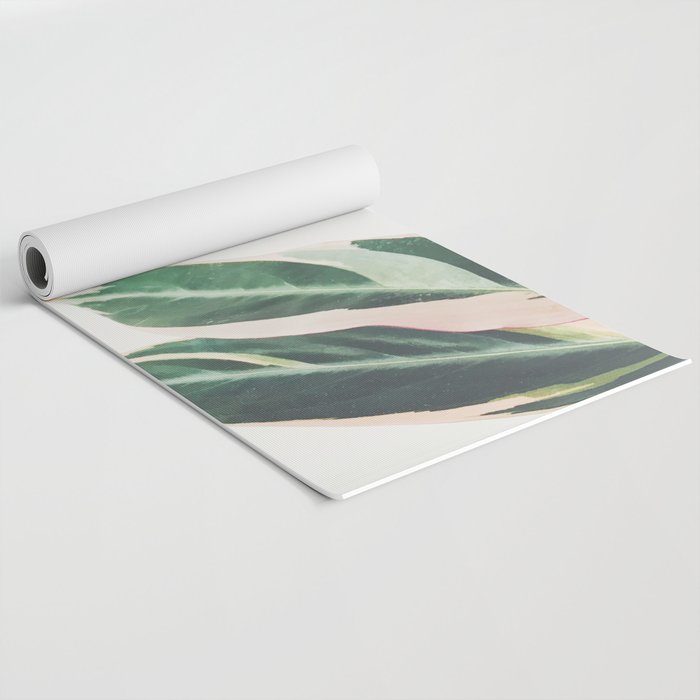 Pink Leaves III Yoga Mat Gallery Image 2