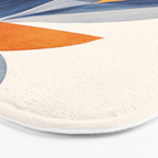 Sunshine Stack / Mid Century Abstract Illustration Bath Mat Gallery Image 3