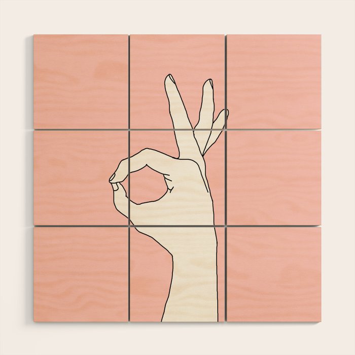 OK  OK  OK Wood Wall Art Gallery Image 1