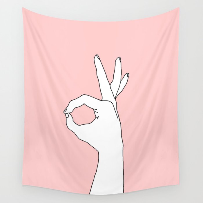 OK  OK  OK Wall Tapestry Gallery Image 1