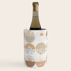 Patterned Circles: Maps & Kraft Paper Wine Chiller Gallery Image 1