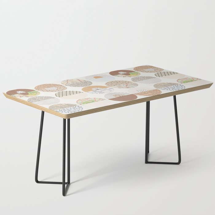 Patterned Circles: Maps & Kraft Paper Coffee Table Gallery Image 1