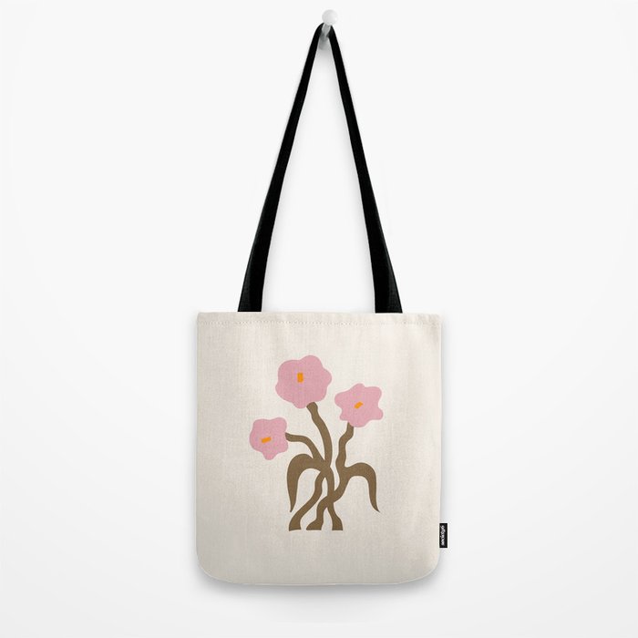 Flower Market, Vienna, Modern Art, Botanical retro art Tote Bag Gallery Image 2