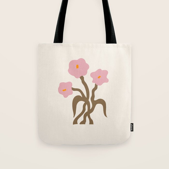 Flower Market, Vienna, Modern Art, Botanical retro art Tote Bag