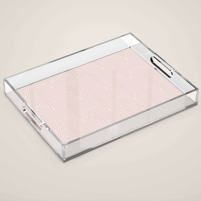 Art Deco Arch Pattern XXXI Acrylic Tray Gallery Image 1