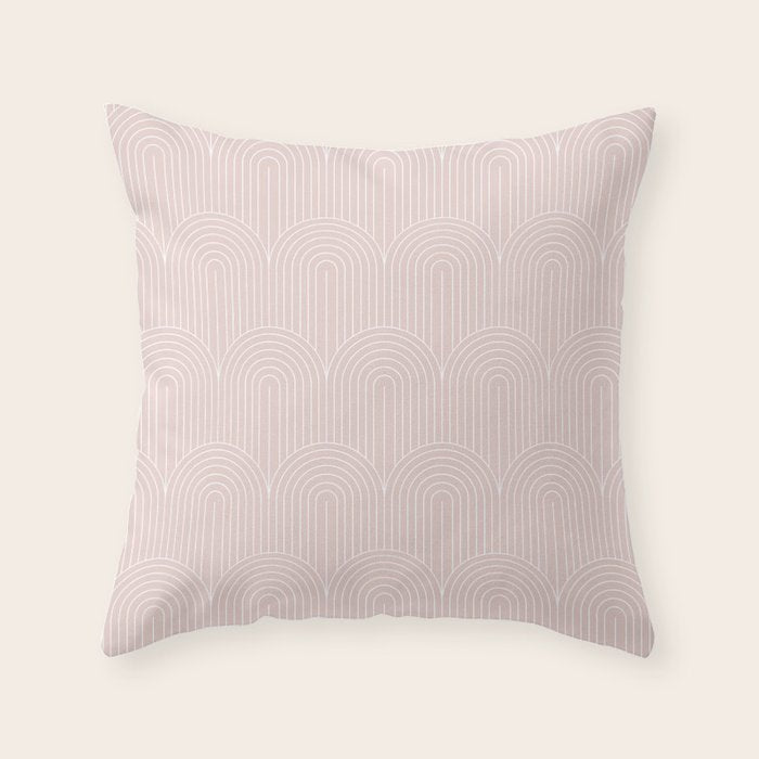 Art Deco Arch Pattern XXXI Throw Pillow Gallery Image 6