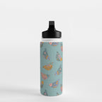 Pastel Bird Pattern  Water Bottle Gallery Image 3