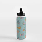 Pastel Bird Pattern  Water Bottle Gallery Image 2