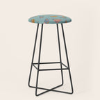 Pastel Bird Pattern  Stool Gallery Image 1
