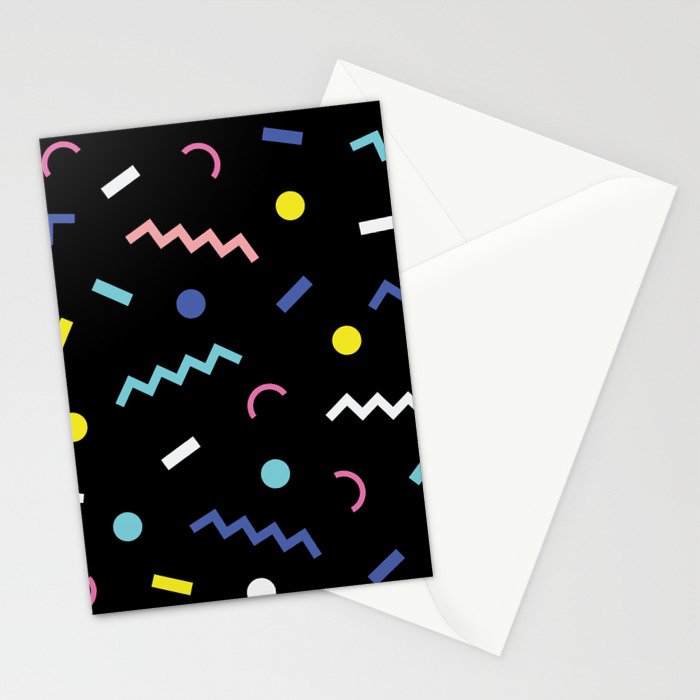 Memphis Pattern 19 - Party / 80s Retro Stationery Card Gallery Image 2