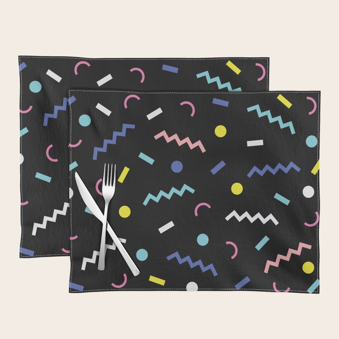 Memphis Pattern 19 - Party / 80s Retro Placemat Gallery Image 1