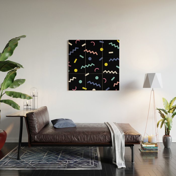Memphis Pattern 19 - Party / 80s Retro Wood Wall Art Gallery Image 2