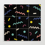 Memphis Pattern 19 - Party / 80s Retro Wood Wall Art Gallery Image 1