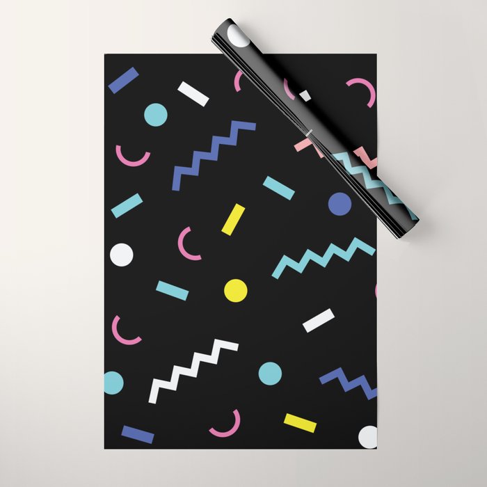 Memphis Pattern 19 - Party / 80s Retro Wrapping Paper Gallery Image 1