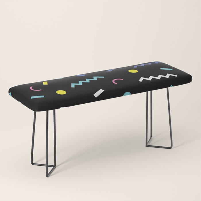 Memphis Pattern 19 - Party / 80s Retro Bench Gallery Image 1