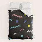 Memphis Pattern 19 - Party / 80s Retro Comforter Gallery Image 6