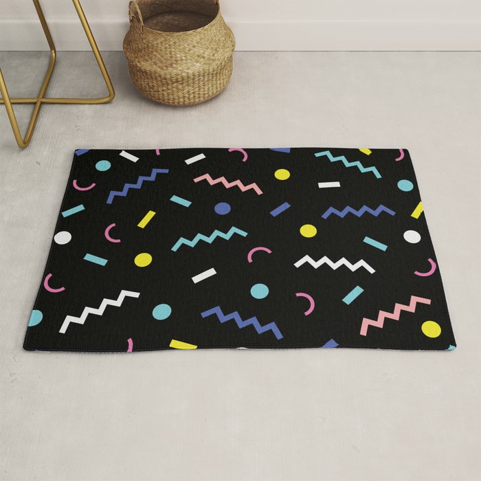 Memphis Pattern 19 - Party / 80s Retro Rug Gallery Image 1