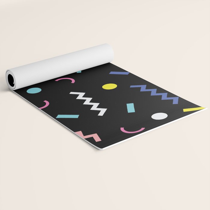 Memphis Pattern 19 - Party / 80s Retro Yoga Mat Gallery Image 2