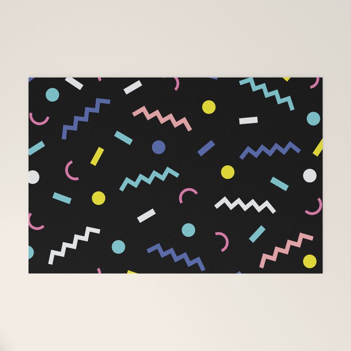 Memphis Pattern 19 - Party / 80s Retro Welcome Mat Gallery Image 1
