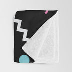 Memphis Pattern 19 - Party / 80s Retro Throw Blanket Gallery Image 3