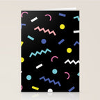 Memphis Pattern 19 - Party / 80s Retro Stationery Card Gallery Image 2