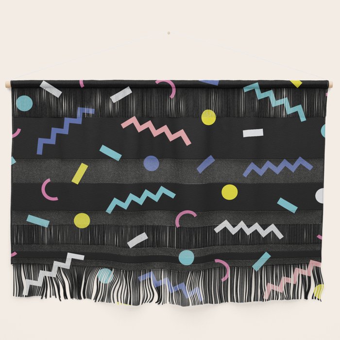 Memphis Pattern 19 - Party / 80s Retro Wall Hanging Gallery Image 1