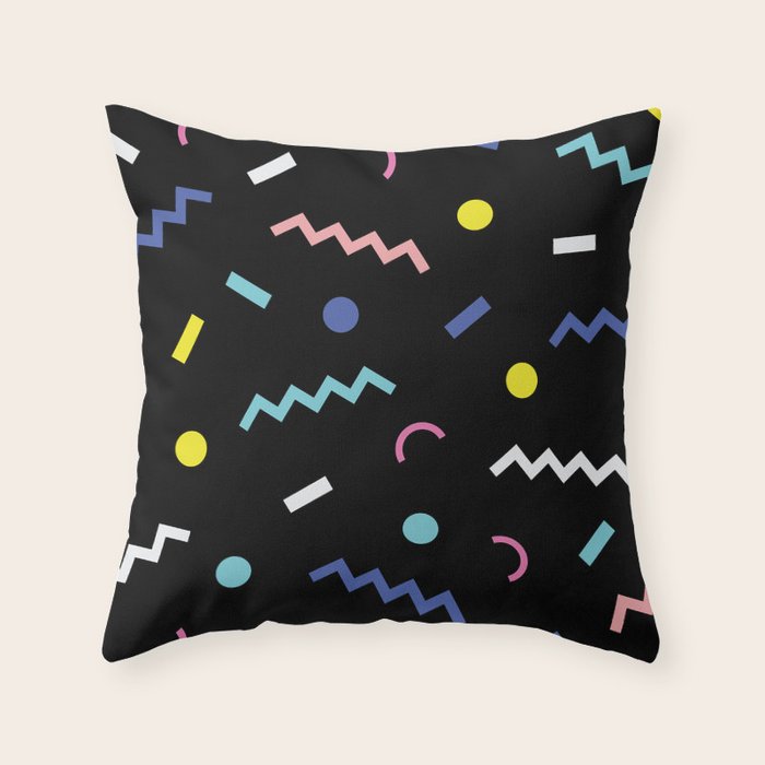 Memphis Pattern 19 - Party / 80s Retro Throw Pillow Gallery Image 6