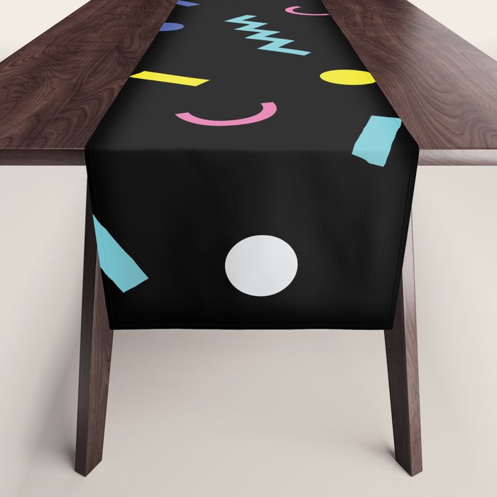 Memphis Pattern 19 - Party / 80s Retro Table Runner Gallery Image 1