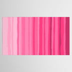 Pinkshades Serrate Stripes Irregular Vertical Stripe Pattern in Pink Tones Tablecloth Gallery Image 2