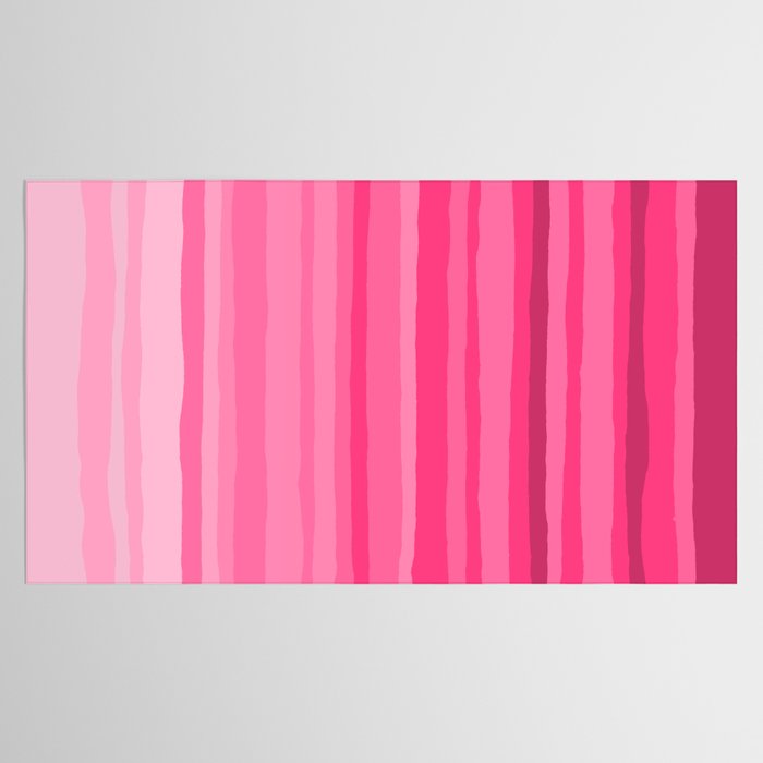 Pinkshades Serrate Stripes Irregular Vertical Stripe Pattern in Pink Tones Tablecloth Gallery Image 2