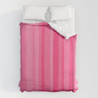 Pinkshades Serrate Stripes Irregular Vertical Stripe Pattern in Pink Tones Duvet Cover Gallery Image 6