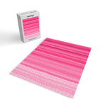Pinkshades Serrate Stripes Irregular Vertical Stripe Pattern in Pink Tones Jigsaw Puzzle Gallery Image 2