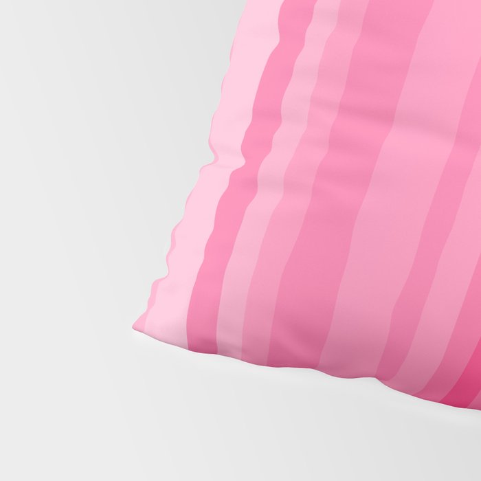 Pinkshades Serrate Stripes Irregular Vertical Stripe Pattern in Pink Tones Pillow Sham Gallery Image 4