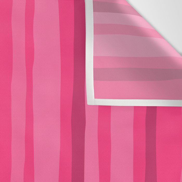 Pinkshades Serrate Stripes Irregular Vertical Stripe Pattern in Pink Tones Wall Tapestry Gallery Image 3