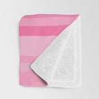 Pinkshades Serrate Stripes Irregular Vertical Stripe Pattern in Pink Tones Throw Blanket Gallery Image 3